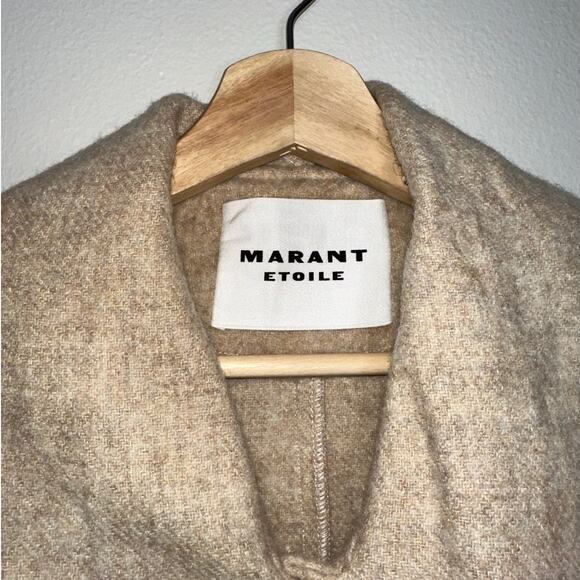 Isabel Marant Cream Cape with Fringe - Picture 3 of 10